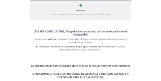 Legisetconsultores website